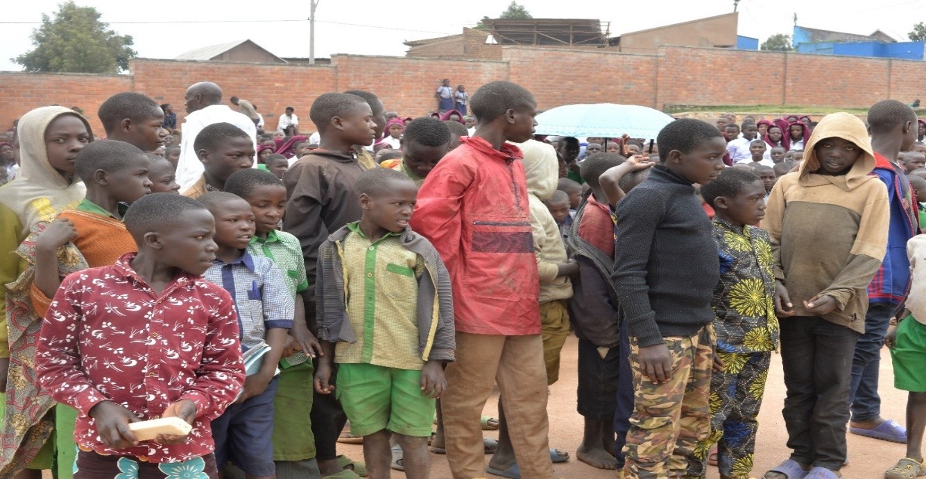 Children being welcomed back to school